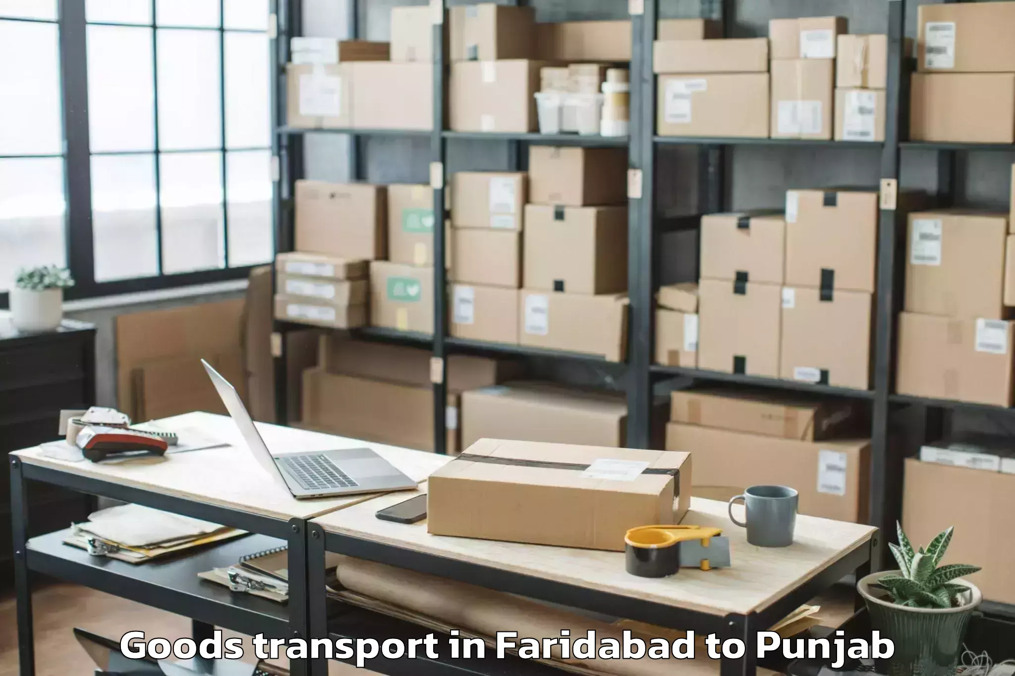 Discover Faridabad to Khem Karan Goods Transport